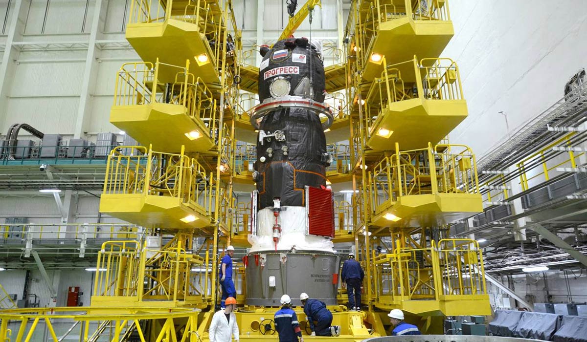 Корабель Прогрес МС-34 готується до старту на космодромі Байконур