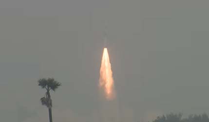 Запуск ракеты PSLV