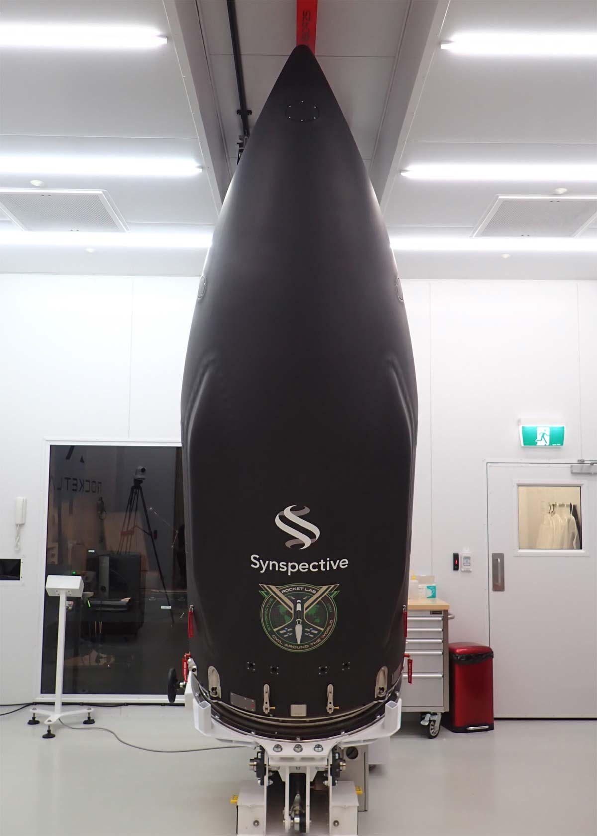 Головной обтекатель ракеты Electron со спутником миссии Owl_Around_The_World