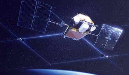 Ілюстроване зображення супутника Iridium