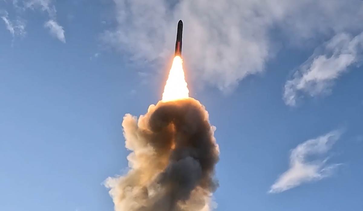 Запуск міжконтинентальної балістичної ракети з космодрому Плесецьк