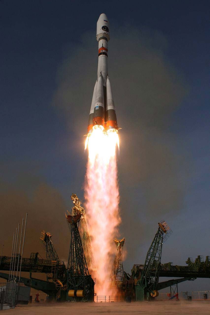 Запуск российской ракеты Союз-2.1б со спутником Арктика-М №2