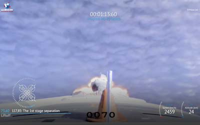 Старт ракеты Союз 2.1а с космическим грузовым кораблем Прогресс МС-26