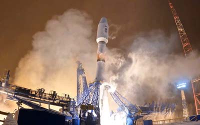 Запуск военного спутника Космос-2580 с помощью ракеты Союз-2.1б