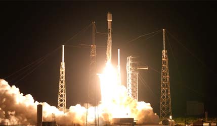 Запуск ракети Falcon 9 Block 5 з групою супутників Starlink Group 10-45 з космодрому на мисі Канаверал 14 липня 2026 року