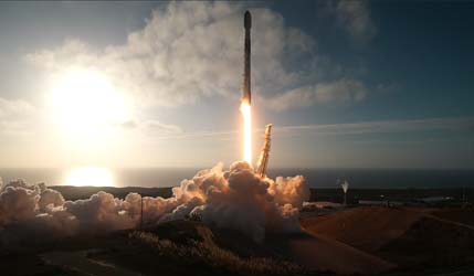 запуск ракети Falcon 9 Block 5 з бази Ванденберг з місією USSF-259