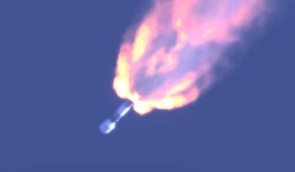 Запуск ракети Falcon 9 Block 5 з бази Ванденберг у рамках місії USSF-481