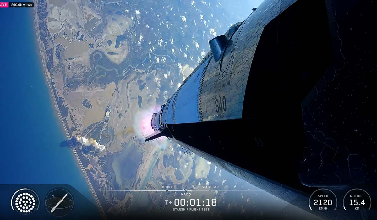 13-й випробувальний запуск надважкої ракети Super Heavy / Starship