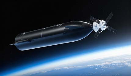 Стикування Staship HLS з кораблем Orion на орбіті Землі