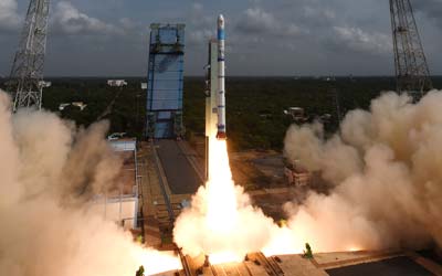 Запуск ракеты SSLV