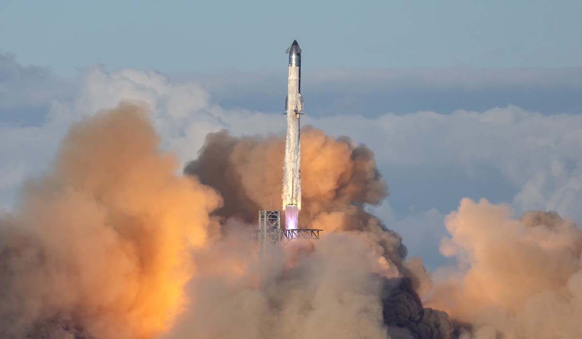 запуск ракеты Super Heavy 15 / Starship 38 (11-й полет)