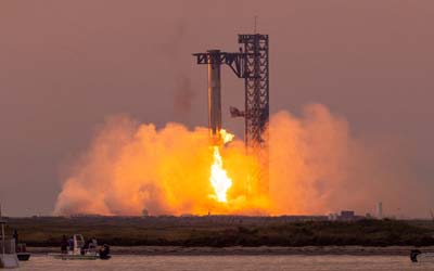 SpaceX запустил пятый Starship и поймал ракету-носитель Super Heavy