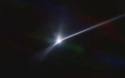 слід уламків від зіткнення DART з астероїдом Dimorphos (телескоп SOAR)