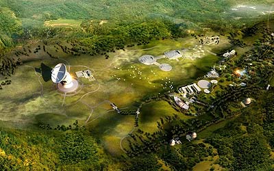 Qitai Radio Telescope (QTT), розташований у Сіньцзян-Уйгурському автономному районі